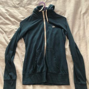 Blue nike thin jacket, size small